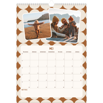A3 Jaarkalenders — Retro patronen [omslag]