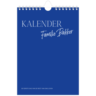 Fotokalender A5 — Kobalt klassieker [omslag]