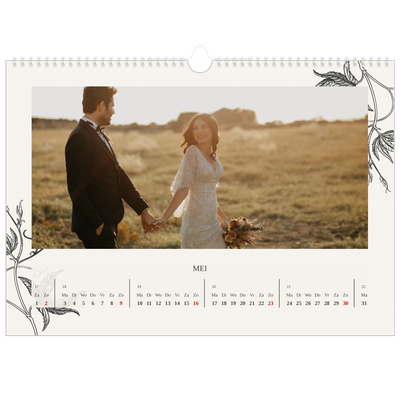 Fotokalender A3 — Inkt & klimop [Mei]