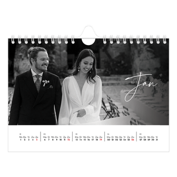 Fotokalender A5 — Elegant schrift