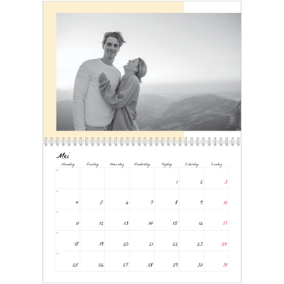 Fotokalender A4 Dubbel (30 x 40 cm) — Kleur frames [omslag]