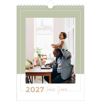 A4 Familieplanners — Aardse tonen - gezinsplanner 4 personen [omslag]