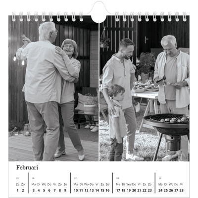 Jaarkalenders vierkant — Focus [Februari]