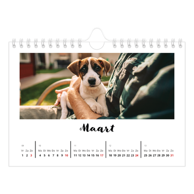 Fotokalender A5 — Handgeschreven letters [Maart]