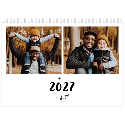 Fotokalender A4 Dubbel (30 x 40 cm) — Handgeschreven letters [omslag]