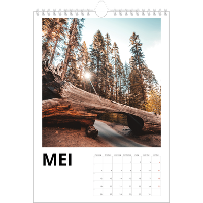 Fotokalender A4 (20 x 30 cm) — Witte randen [omslag]