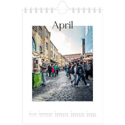 Fotokalender A5 — Mijn reisverhaal - Londen [April]