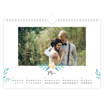 Fotokalender A4 — Bloemen illustraties [omslag]