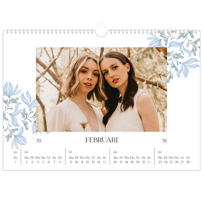 Fotokalender A3 — Elegant bloemig [Februari]