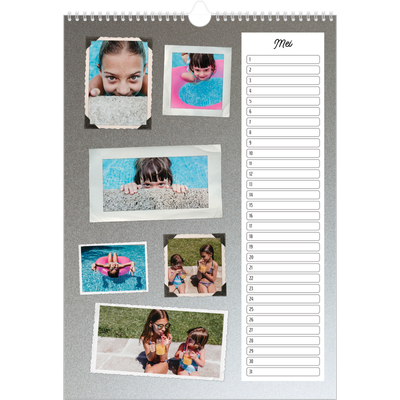 Verjaardagskalenders A3 — Fotocollage [Mei]