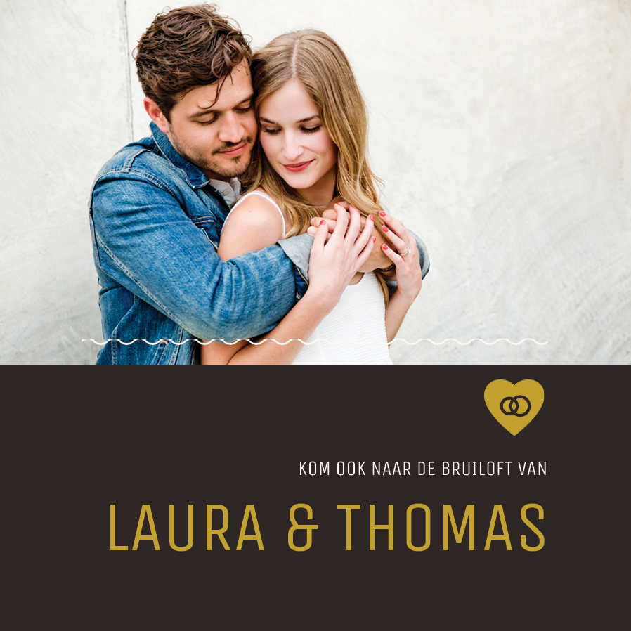 Uitnodigingen — Minimalistisch-Donker