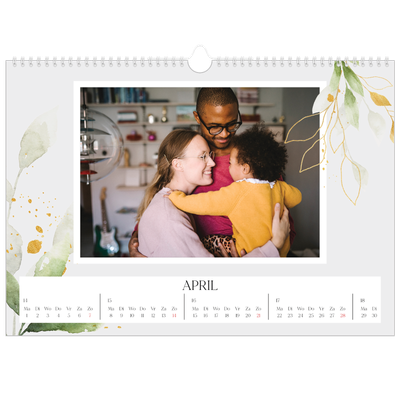 Fotokalender A3 — Bloemen splash [April]