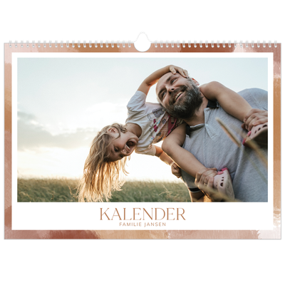 Fotokalender A3 — Verfkwast effect [omslag]