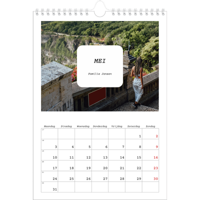 Fotokalender A4 (20 x 30 cm) — Het hele verhaal [Mei]