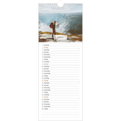 Smalle kalender  — Klassieke kalender [Februari]
