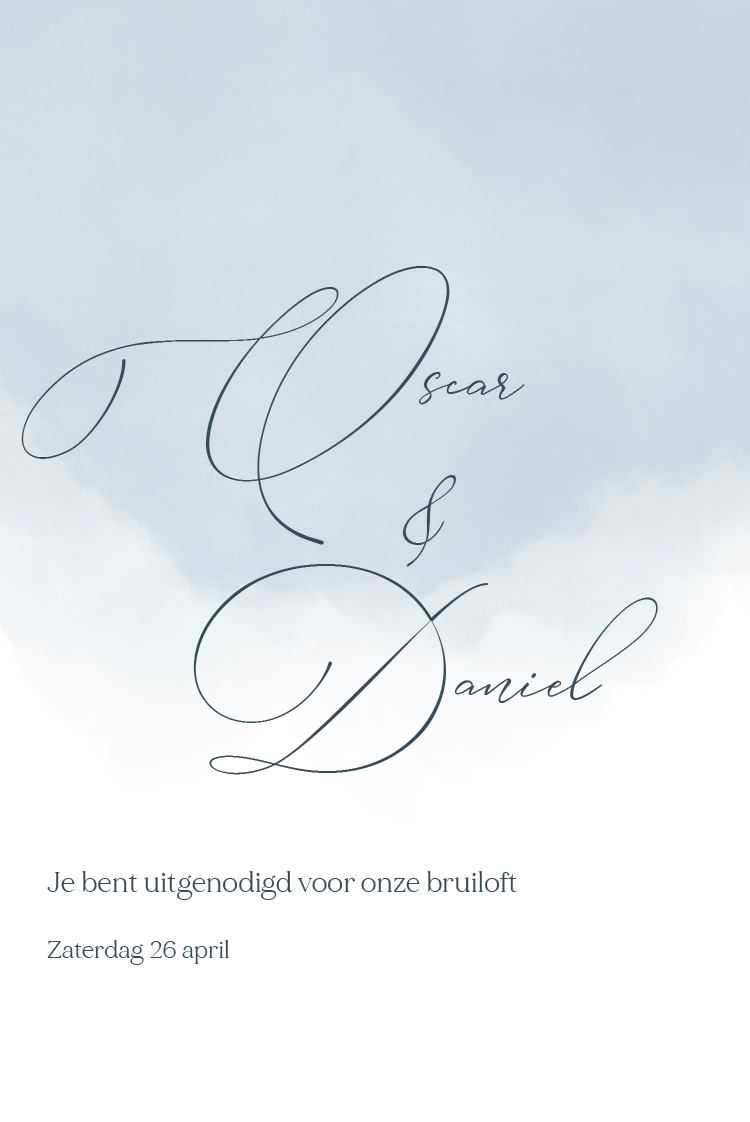 Uitnodigingen — Aquarel abstract