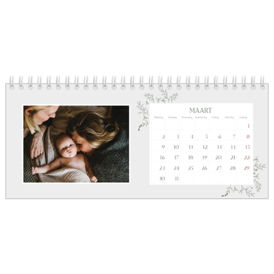 Bureaukalenders — Hand gemaakte bloemen [Maart]