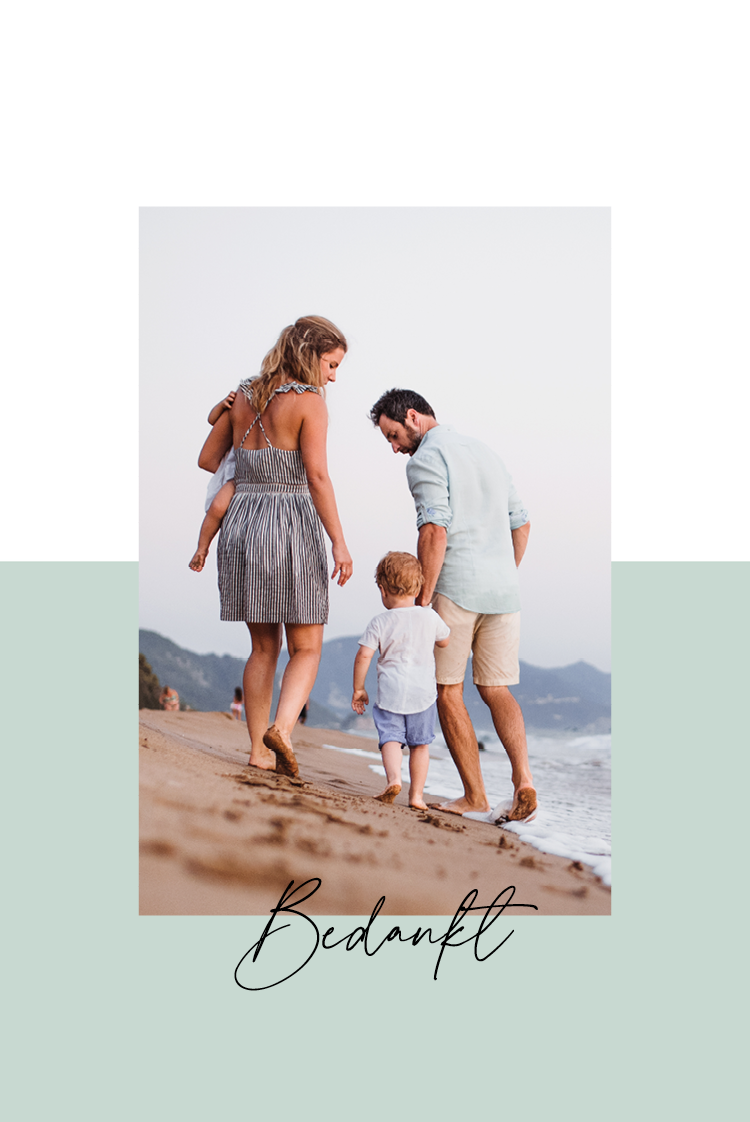 Bedankkaarten — Groen bedankje