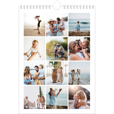 Verjaardagskalenders A4 — Eenvoudig blokkenpatroon [omslag]