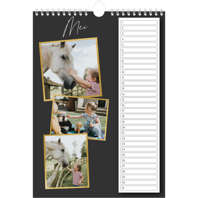 Verjaardagskalenders A4 — Herinneringen verzamelen [Mei]