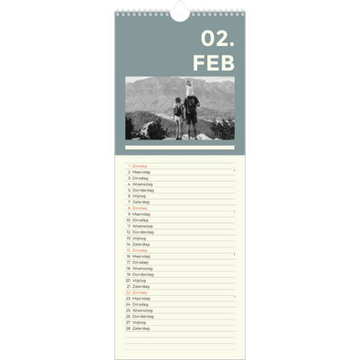 Smalle kalender  — Modern en gedurft [Februari]