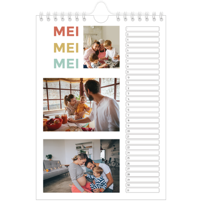 Fotokalender A5 — Bont gekleurd [Mei]