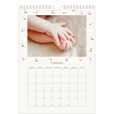 Fotokalender A4 (20 x 30 cm) — Gelukzalig kers [Februari]