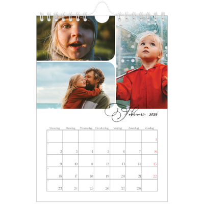 Fotokalender A5 — Momentopnamen en schrift [Februari]