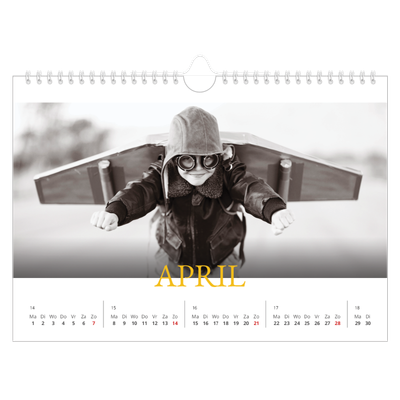 Fotokalender A4 — Historische stijl [April]