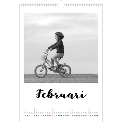 A3 Jaarkalenders — Handgeschreven letters [Februari]