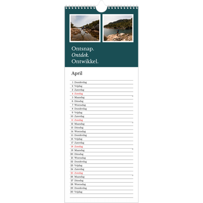 Smalle kalender  — Redactionele Aarde [April]