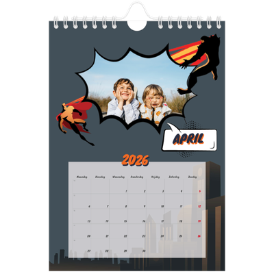 Fotokalender A5 — Stripboek [April]