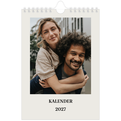 Fotokalender A5 — Simpel ivoor [omslag]