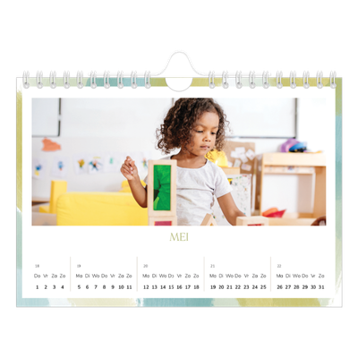 Fotokalender A5 — Verfkwast effect [omslag]