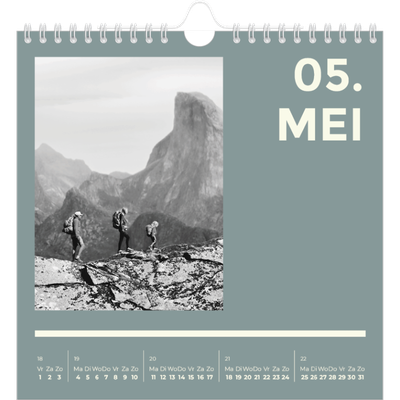 Jaarkalenders vierkant — Modern en gedurft [omslag]