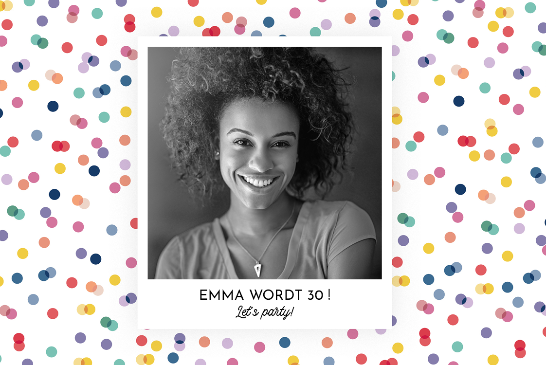 Uitnodigingen — Kleurrijke confetti