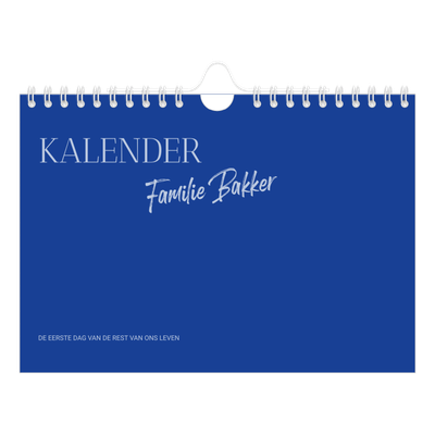 Fotokalender A5 — Kobalt klassieker [omslag]
