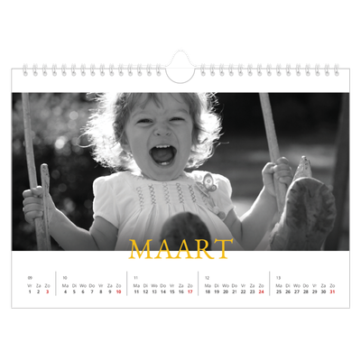 Fotokalender A4 — Historische stijl [Maart]