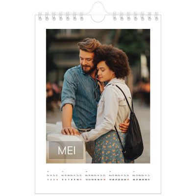 Fotokalender A5 — Overlay van datumvak [Mei]