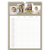 A3 Familieplanners — Warme aardetinten - gezinsplanner 4 personen [Januari]