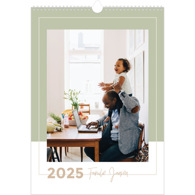 A3 Familieplanners — Aardse tonen - gezinsplanner 3 personen [omslag]