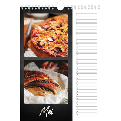 Verjaardagskalenders A4 — Krijtbord stijl [Mei]