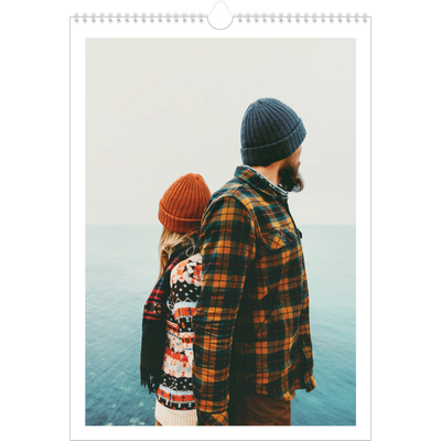 Verjaardagskalenders A3 — Eenvoudige letters [omslag]