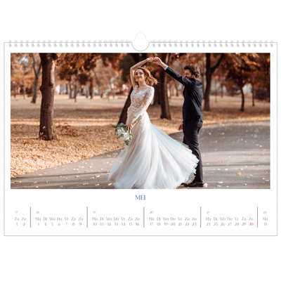 Fotokalender A3 — Kobalt klassieker [Mei]