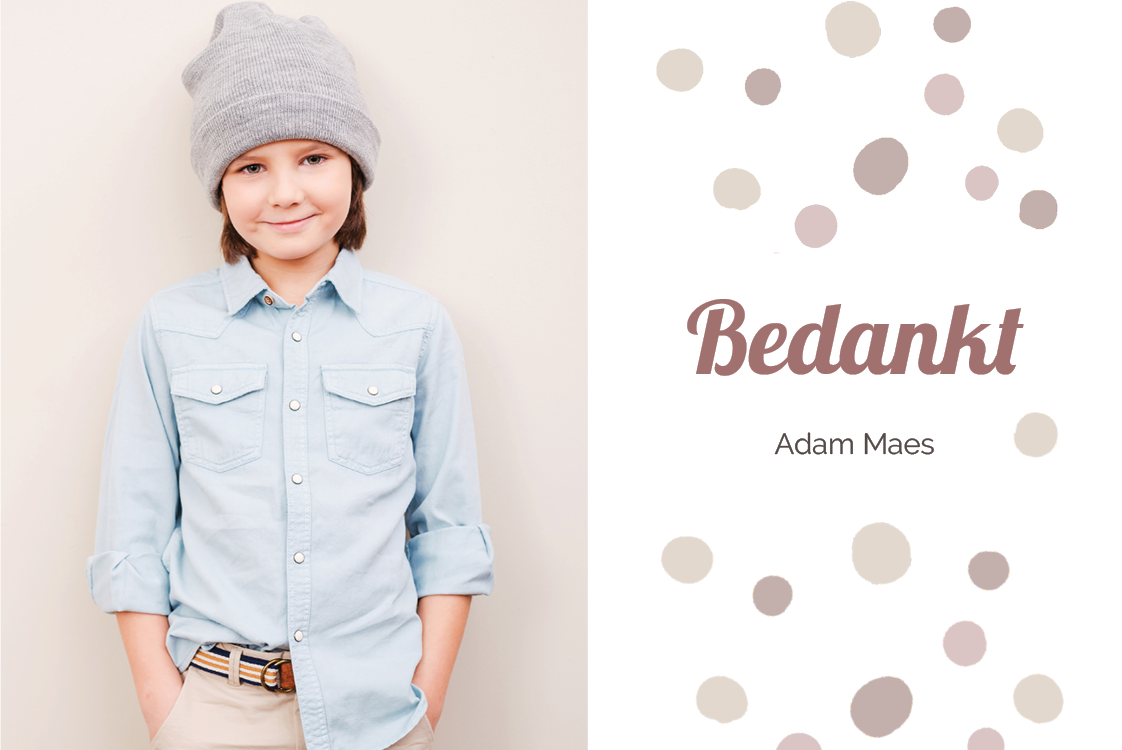 Bedankkaarten — Aquarel confetti