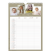 A4 Familieplanners — Warme aardetinten - gezinsplanner 4 personen [Januari]