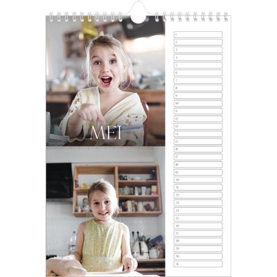 Verjaardagskalenders A4 — Twaalf grote maanden [Mei]