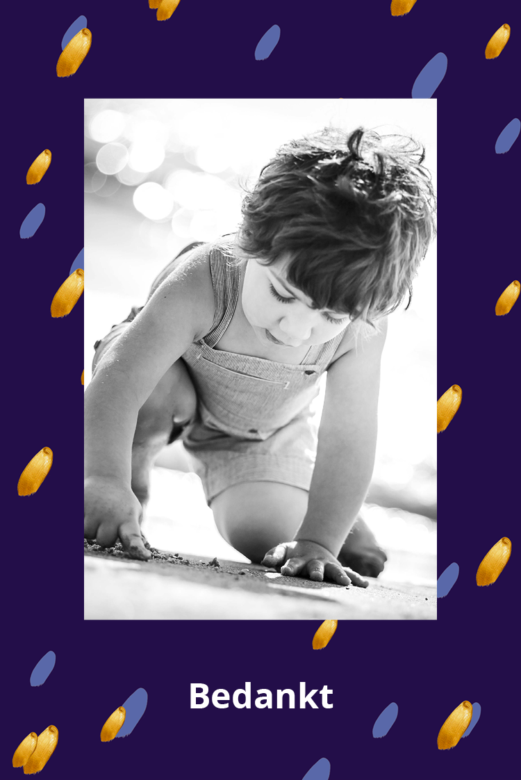 Bedankkaarten — Tâches de peinture