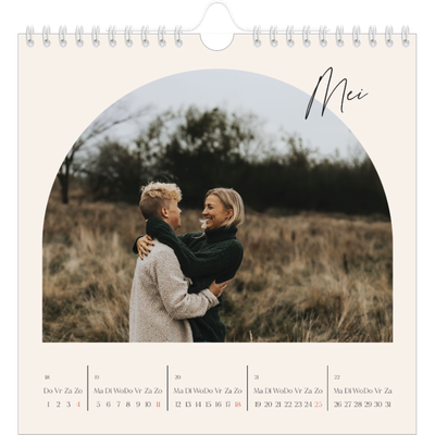 Jaarkalenders vierkant — Boog van herinneringen [omslag]