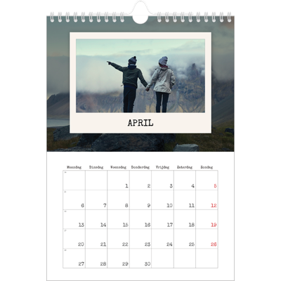 Fotokalender A4 (20 x 30 cm) — De portretselectie [April]